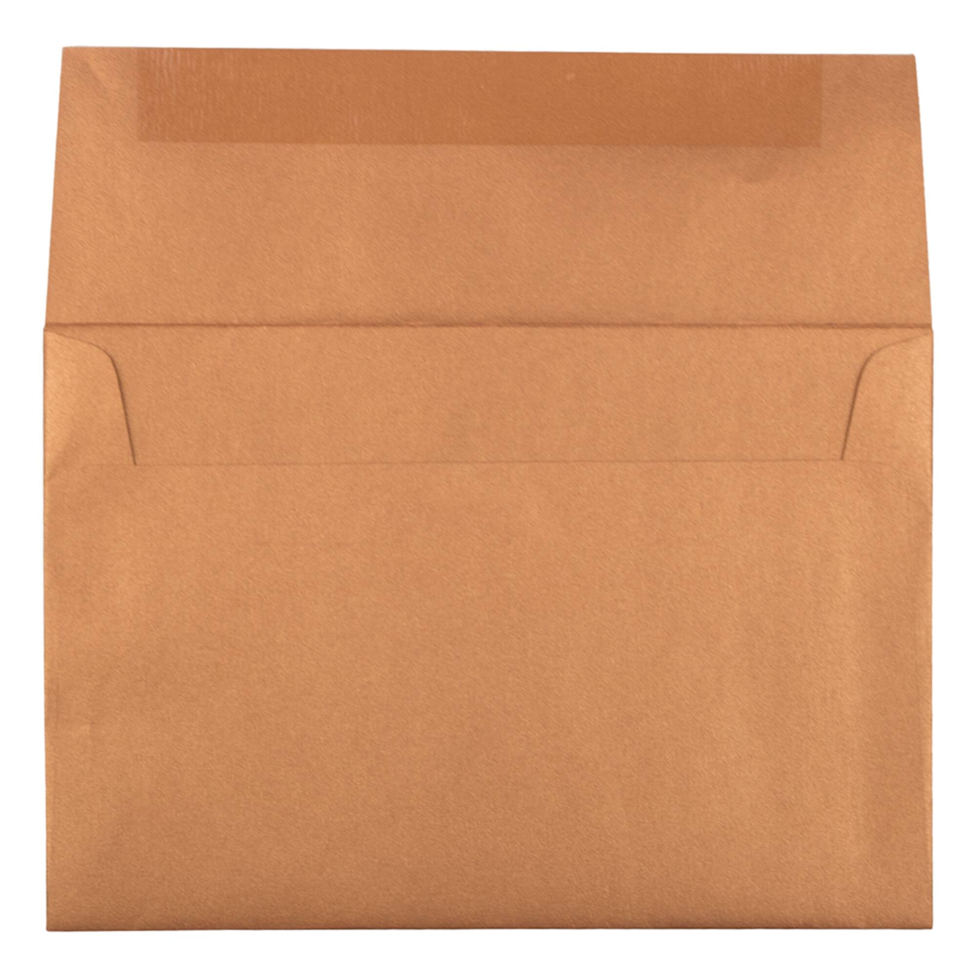 JAM Paper Copper Stardream A8 Metallic Invitation Envelopes, 50ct.